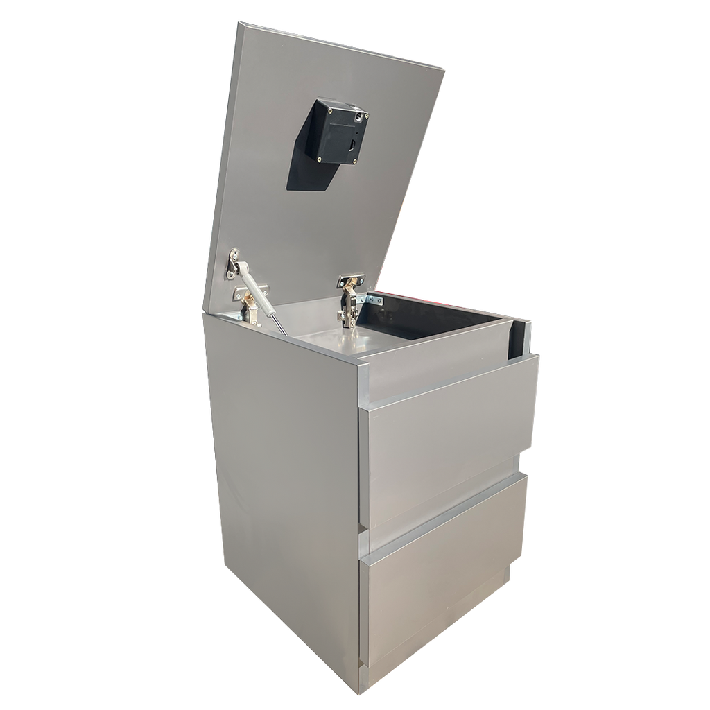 Gizli Bölmeli Komodin Antrasit Renk