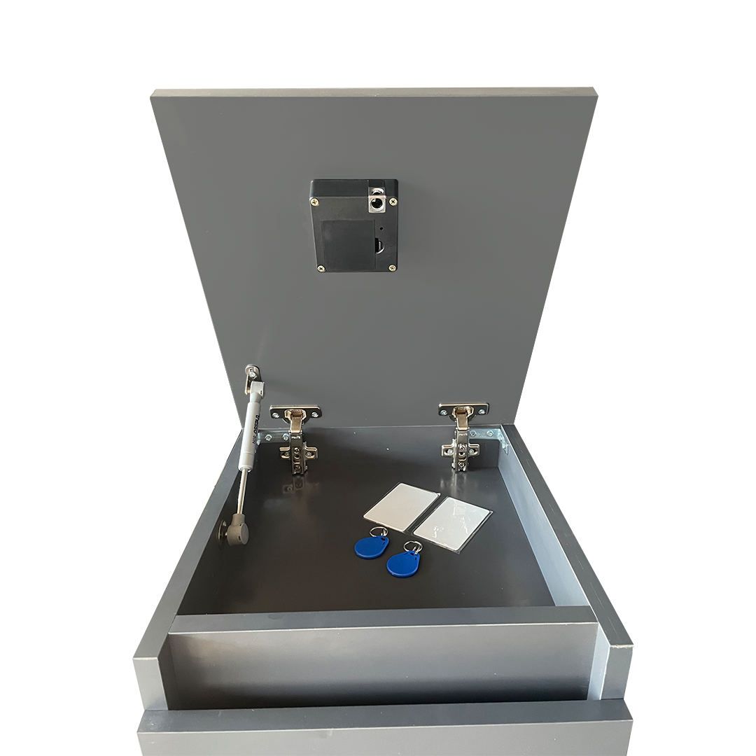 Gizli Bölmeli Komodin Antrasit Renk