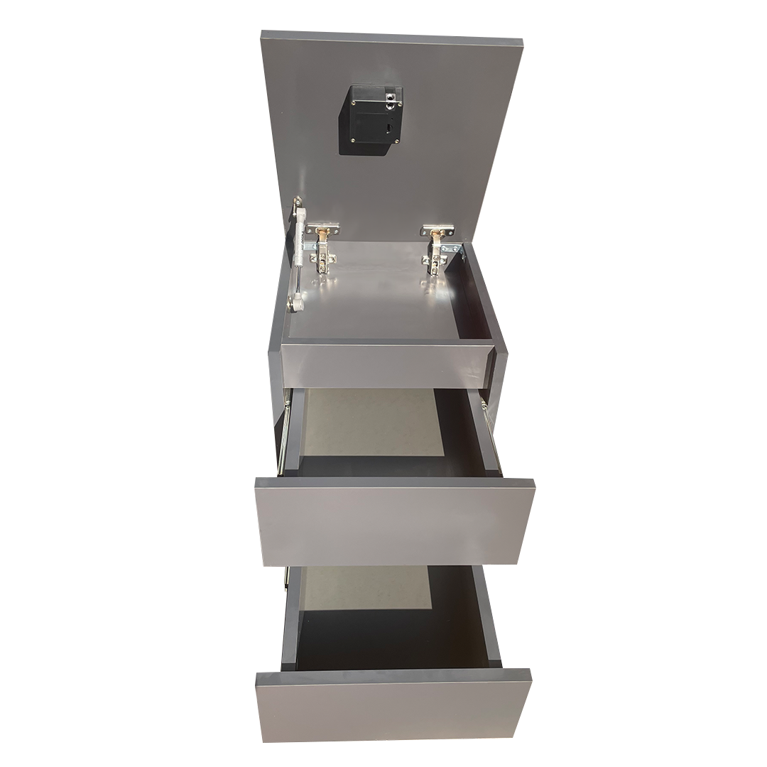 Gizli Bölmeli Komodin Antrasit Renk