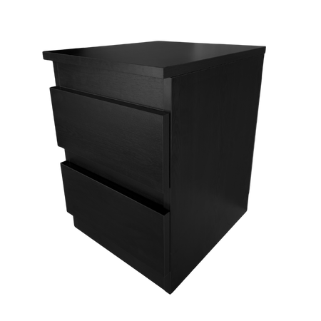 Gizli Bölmeli Komodin Siyah Renk